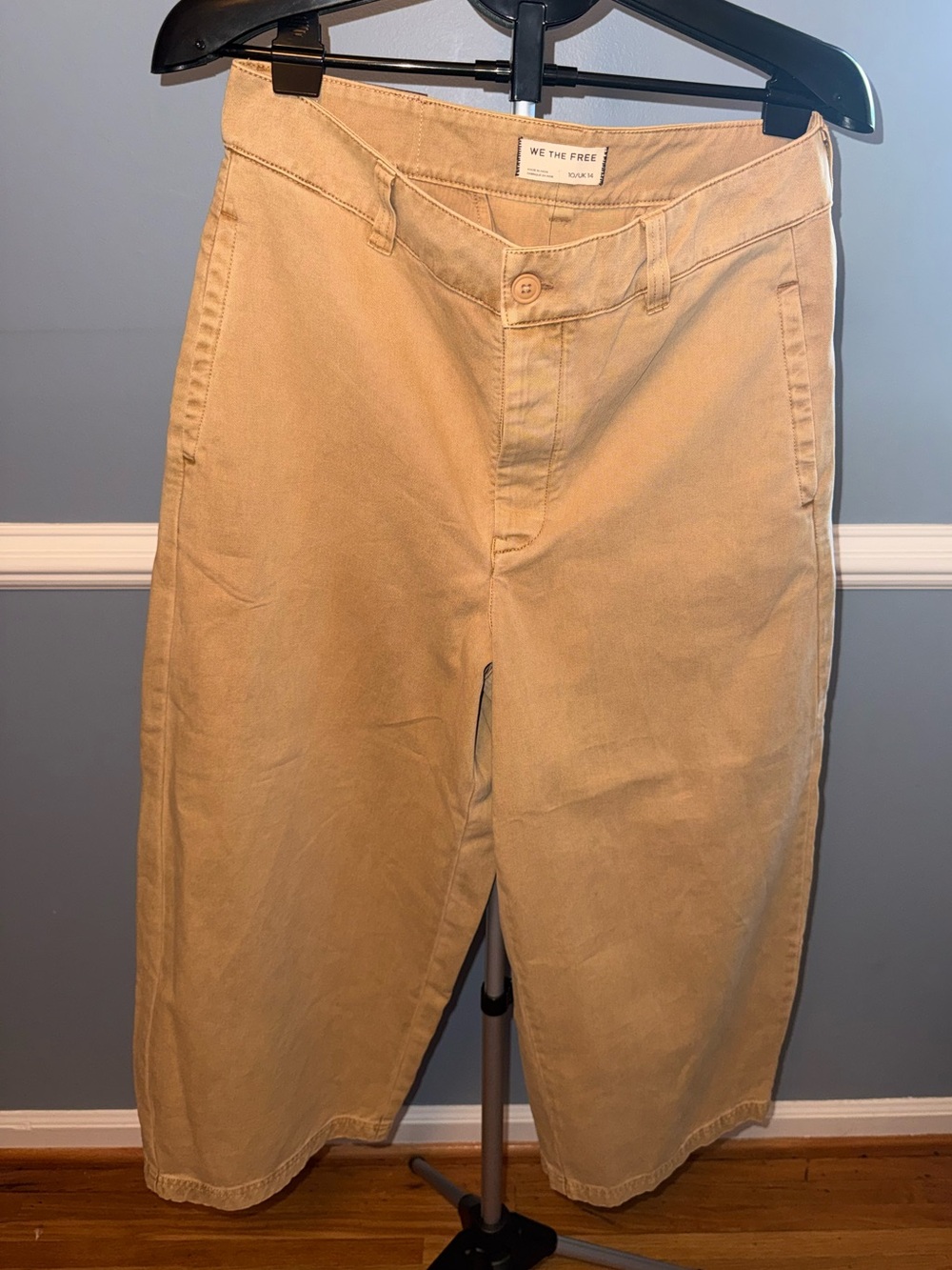 We The Free by Free People — Size 10 / UK 14 — Khaki/Almond Buff wide barrel NWT